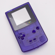 Clear Complete Housing Shell Cover Case Replacement for Gameboy GBC GB Color - Clear Purple