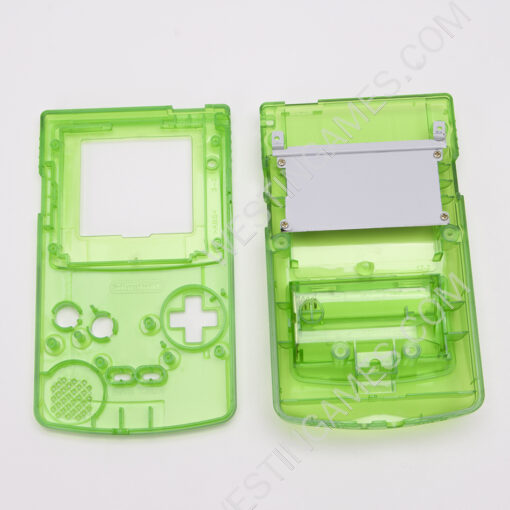 Clear Complete Housing Shell Cover Case Replacement for Gameboy GBC GB Color - Clear Green - Image 3