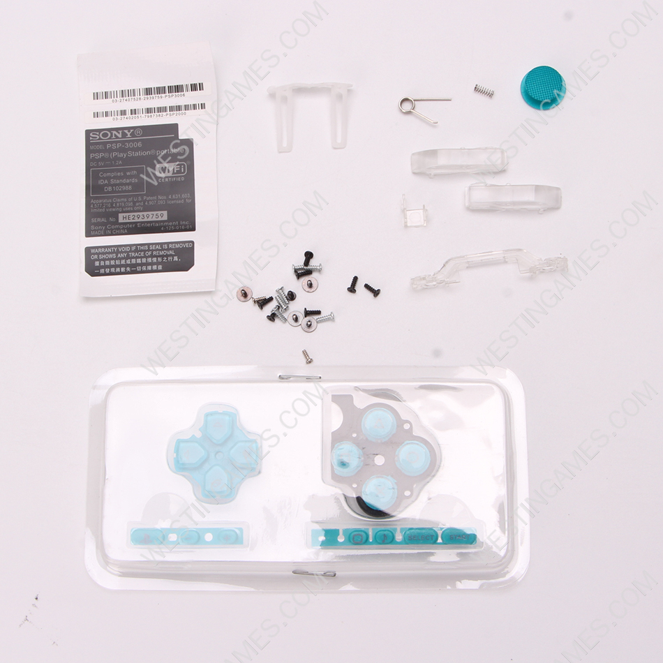 Complete Housing Shell Case Replacement for PSP 3000 Porcelain blue - Image 5