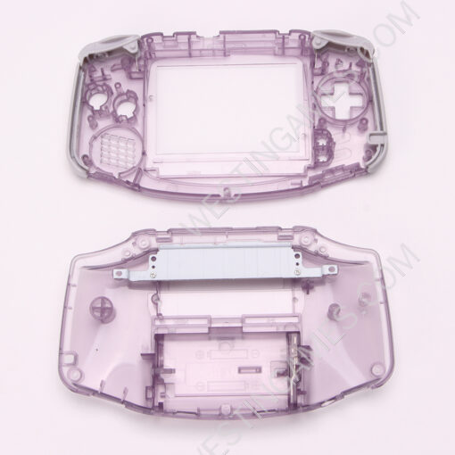 Complete Housing Shell Cover Case Replacement for GBA - Clear Purple - Image 4