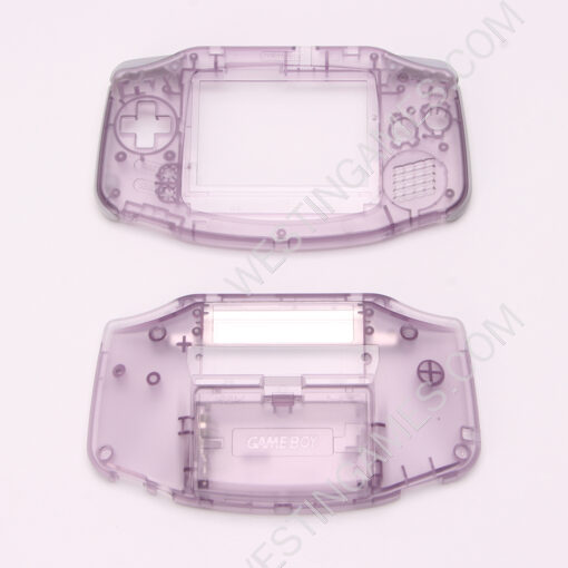 Complete Housing Shell Cover Case Replacement for GBA - Clear Purple - Image 5