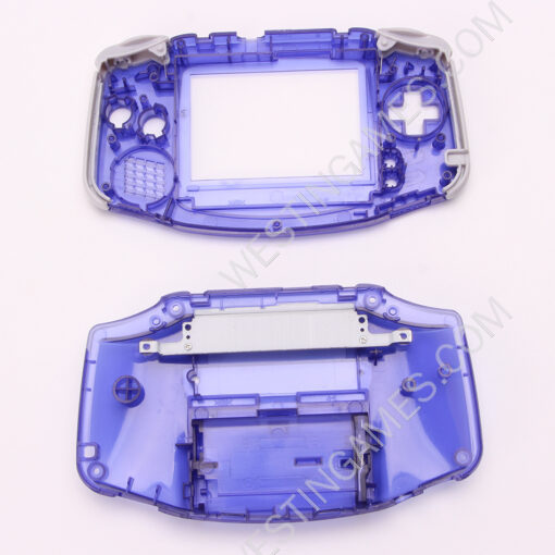 Complete Housing Shell Cover Case Replacement for GBA - Clear Deep Purple - Image 4