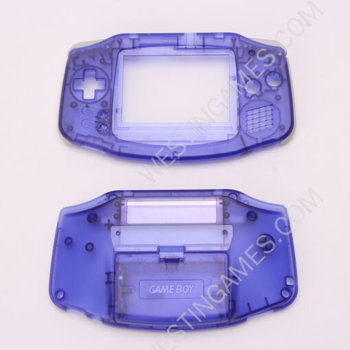 Complete Housing Shell Cover Case Replacement for GBA - Clear Deep Purple - Image 5