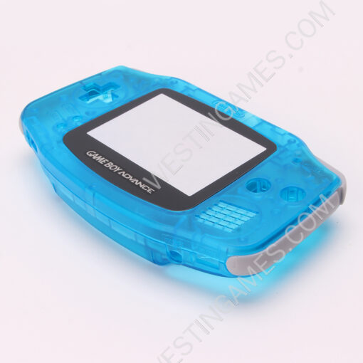 Housing Shell Cover Case with Buttons and Outer Screen Frame for GameBoy Advance GBA console - Transparent - Image 3