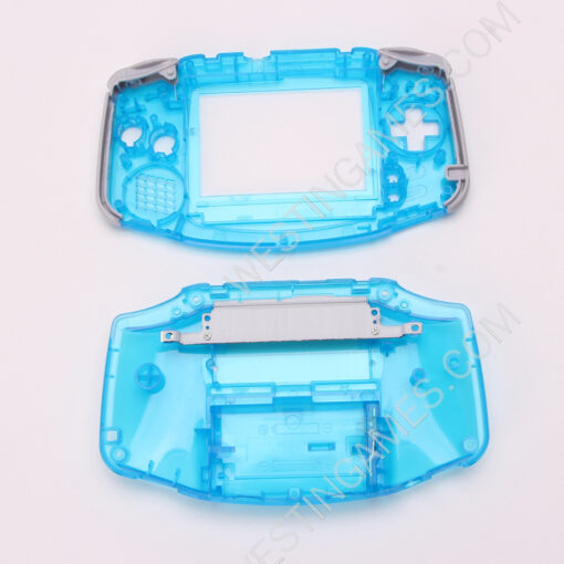 Housing Shell Cover Case with Buttons and Outer Screen Frame for GameBoy Advance GBA console - Transparent - Image 4