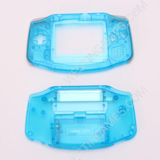 Housing Shell Cover Case with Buttons and Outer Screen Frame for GameBoy Advance GBA console - Transparent - Image 5