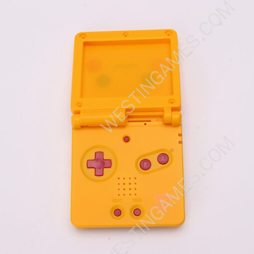 Complete Clear Housing Shell Cover Case Replacement for GBA SP - Pikachu Yellow - Image 3
