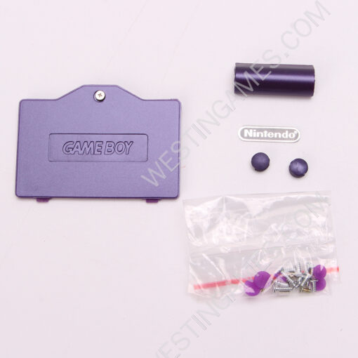 Complete Clear Housing Shell Cover Case Replacement for GBA SP - Mario Purple - Image 6