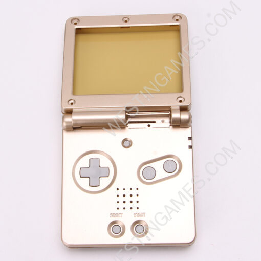 Complete Clear Housing Shell Cover Case Replacement for GBA SP - Gold - Image 3