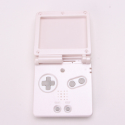 Complete Clear Housing Shell Cover Case Replacement for GBA SP - White 04