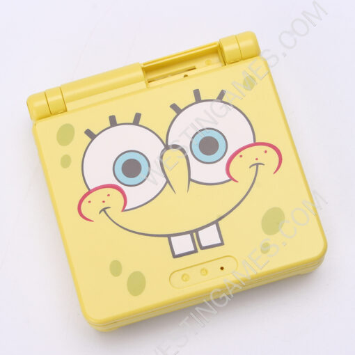 Complete Clear Housing Shell Cover Case Replacement for GBA SP - Spongebob