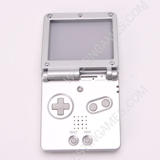 Complete Clear Housing Shell Cover Case Replacement for GBA SP - Mario Silver - Image 3