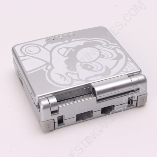 Complete Clear Housing Shell Cover Case Replacement for GBA SP - Mario Silver - Image 5