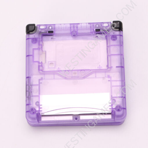 Complete Clear Housing Shell Cover Case Replacement for GBA SP - Clear Purple - Image 2