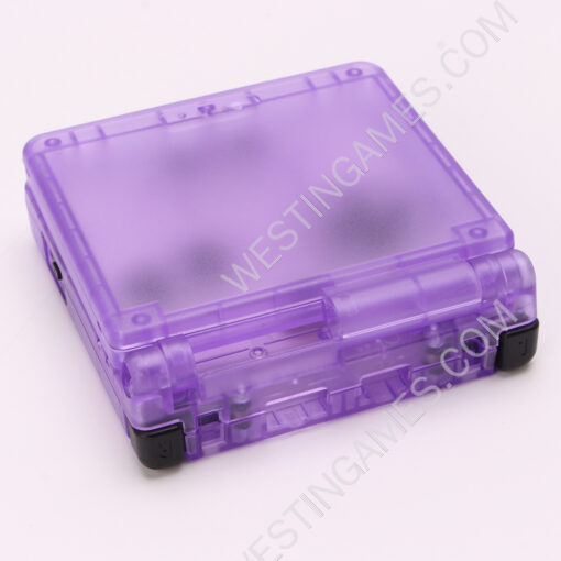 Complete Clear Housing Shell Cover Case Replacement for GBA SP - Clear Purple - Image 3