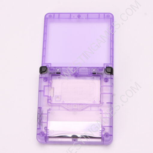 Complete Clear Housing Shell Cover Case Replacement for GBA SP - Clear Purple - Image 5