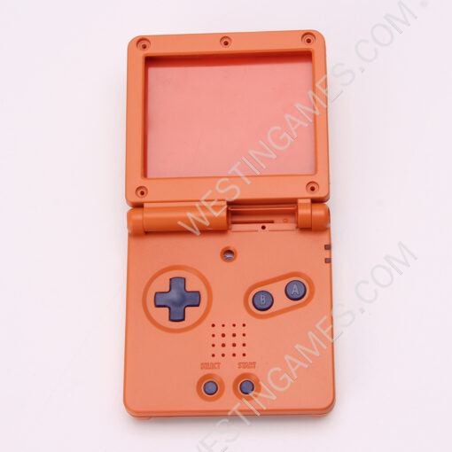Complete Clear Housing Shell Cover Case Replacement for GBA SP - Orange The Eye of Zelda - Image 4