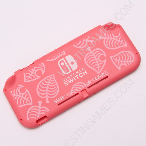 Original Top and Bottom Housing Shell Case Replacement for Nintendo Switch lite - Animal Crossing Pink