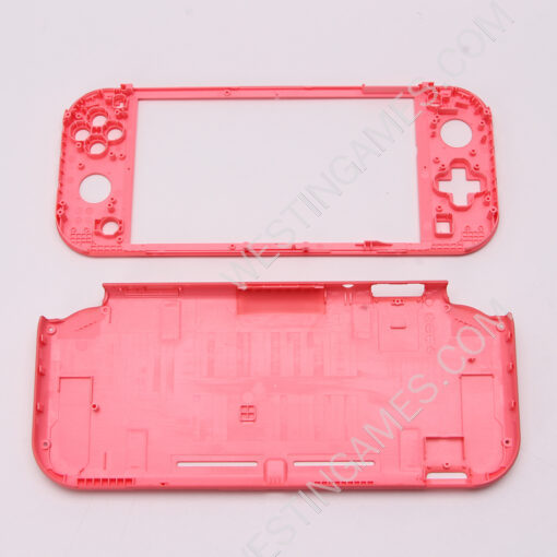 Original Top and Bottom Housing Shell Case Replacement for Nintendo Switch lite - Animal Crossing Pink - Image 5