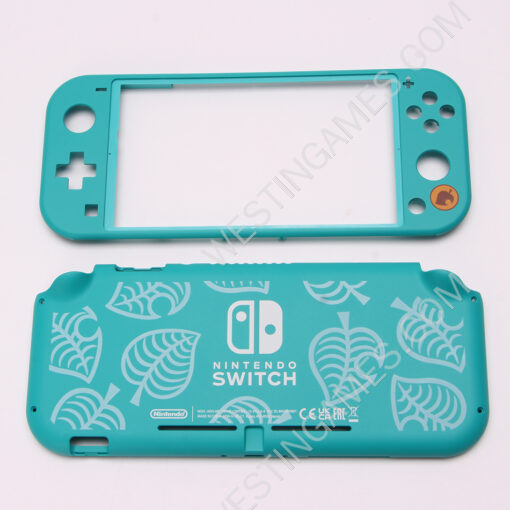 Original Top and Bottom Housing Shell Case Replacement for Nintendo Switch lite - Animal Crossing Green - Image 4