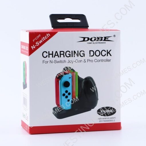4in1 Dual LED Gamepad Charging Dock for NS Switch Joy-con and Pro Controller
