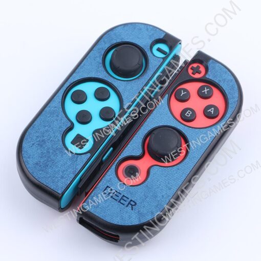 Minithink Anti Sweat Cloth Elk Art Protecting Waterproof Cover Shockproof Case for NS Switch - Blue - Image 4