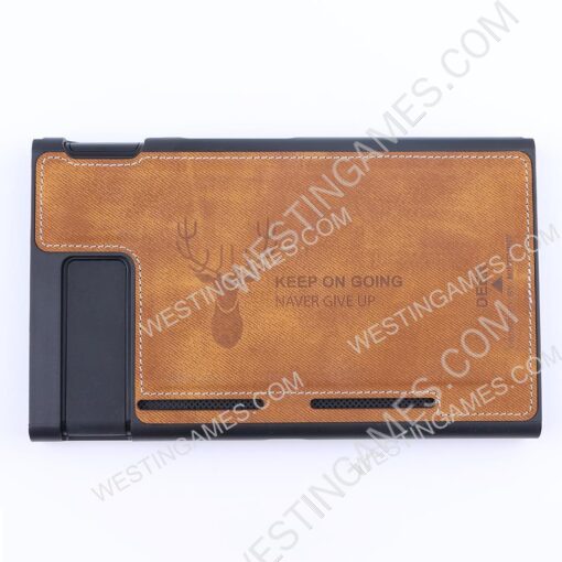 Minithink Anti Sweat Cloth Elk Art Protecting Waterproof Cover Shockproof Case for NS Switch - Brown - Image 3
