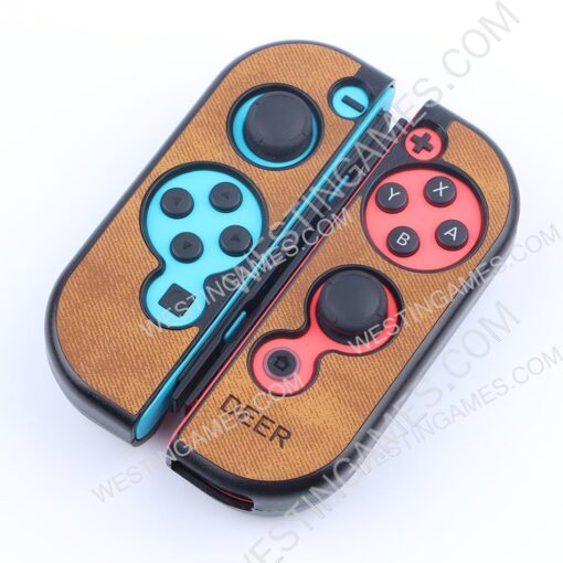 Minithink Anti Sweat Cloth Elk Art Protecting Waterproof Cover Shockproof Case for NS Switch - Brown - Image 4