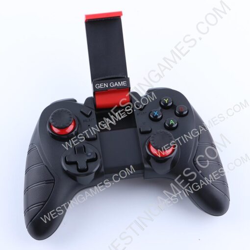 Gen Game S7 Gamepad Bluetooth Wireless Joystick Game Controller With Phone Holder for PC/TV Box - Image 3