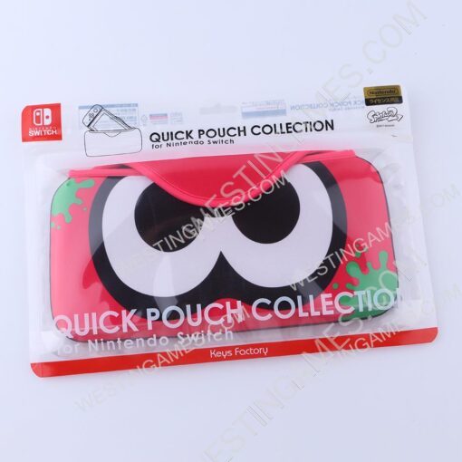 New Quick Pouch Collection for Nintendo switch Splatoon 2 Red