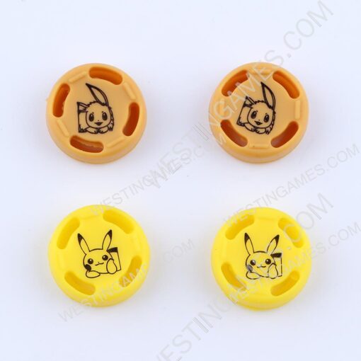4in1 Pokemon Thumb Grips Analog Caps Silicone Rubber Kit For NS Switch Joy-con - Image 2