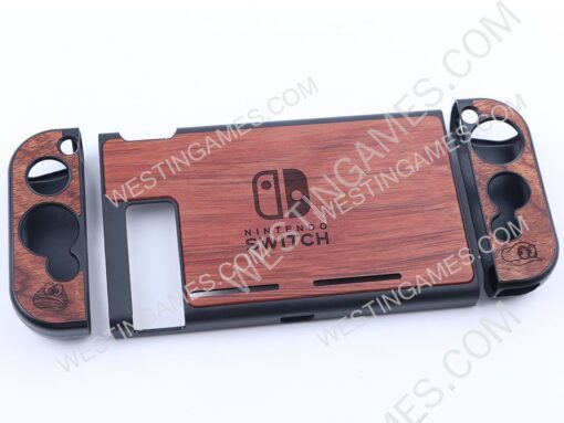 Eviva Real Pear Wood 3in1 Protecting Cover Case for NS Switch - Switch Logo