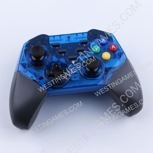 Wireless Bluetooth for Gamepad Controller with Turbo for Switch/PC/Android -  - Clear Blue - Image 3