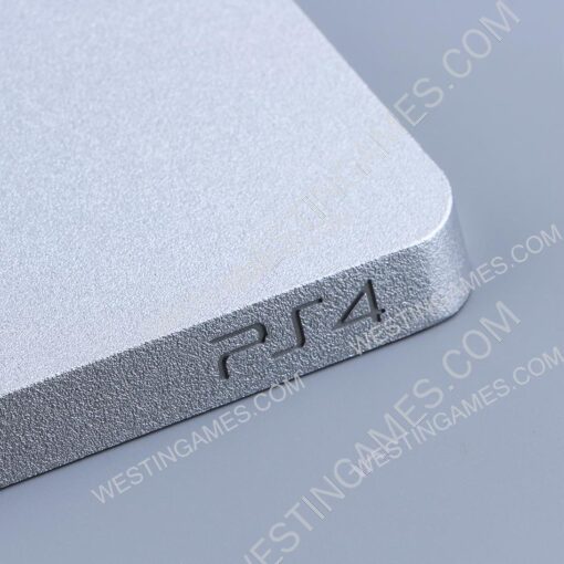 Replacement Top Housing Cover Case for PS4 slim Console CUH-2000 - Silver - Image 5