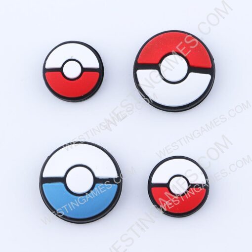 4in1 Lets go Pokemon Thumb Grips Analog Caps Silicone Rubber For Switch joycon and Pokemon Ball - Image 2