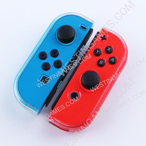 Minithink Upgrade 3in1 Complete Protective Cover Case Gradient Droplets for NS switch - Blue/Red - Image 5