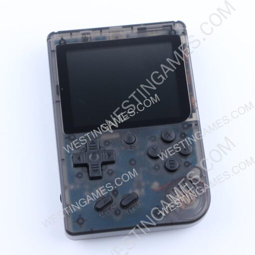 Retro FC 8Bit handheld Video Game 3inch Screen 168 Games Support TV AV Out - Transparent Black