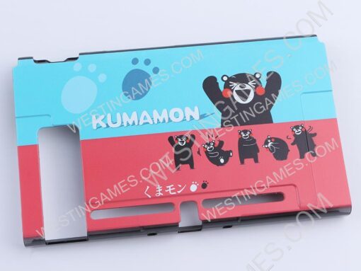 Upgraded Protective Rear Back Cover Case Docking Fashion Design for ns switch - Kumamon A