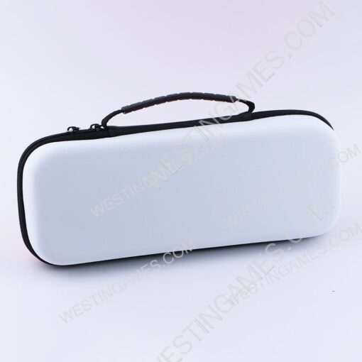 Red and White EVA Hard Carrying Case Travel Pouch for Switch and Pokemon Plus - Image 2