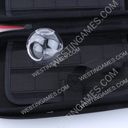 Red and White EVA Hard Carrying Case Travel Pouch for Switch and Pokemon Plus - Image 7