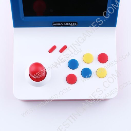 2018 Newest Game Console mini Retro Arcade with 10 Emulator Game Machine 3000 Games - Red/Blue - Image 4