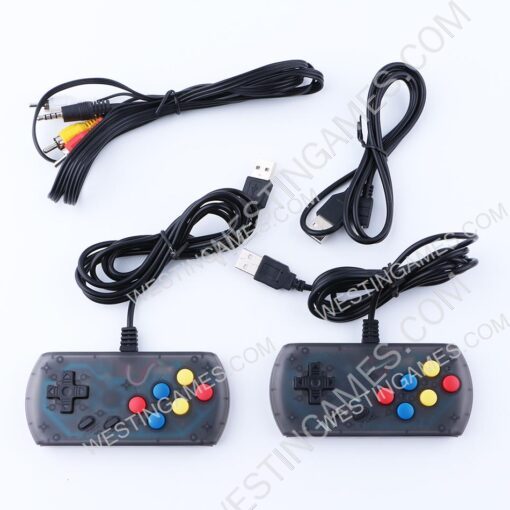 2018 Newest Game Console mini Retro Arcade with 10 Emulator Game Machine 3000 Games - Red/Blue - Image 7