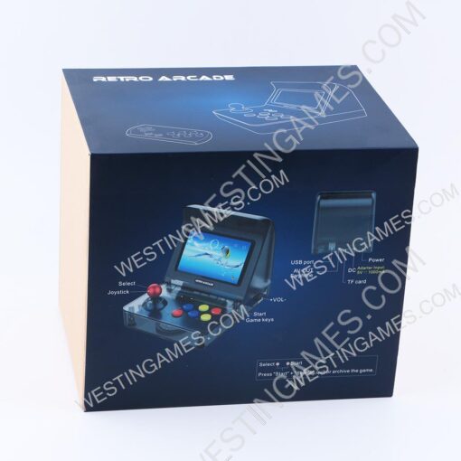 2018 Newest Game Console mini Retro Arcade with 10 Emulator Game Machine 3000 Games - Red/Blue - Image 8
