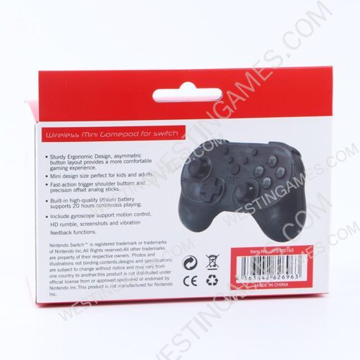 Mini Bluetooth Wireless Handheld Controller Support NFC for NS Switch Console - Black - Image 7