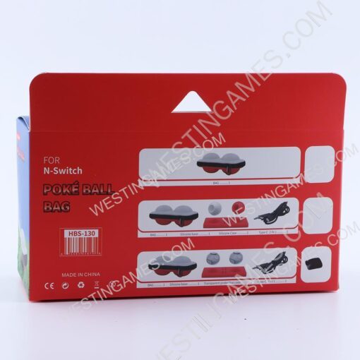 6in1 Protecting Case Cover with USB Cable and Stand For NS Switch Pokemon Ball Plus - Image 8