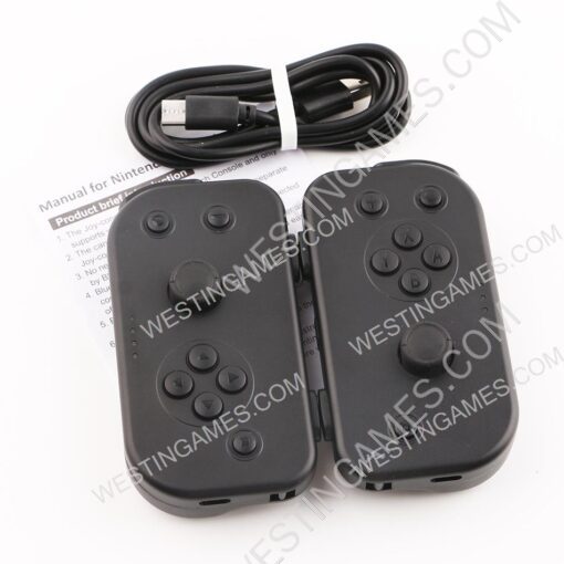 Left and Right Wireless Joycon Controller for NS Switch Console - Black - Image 2