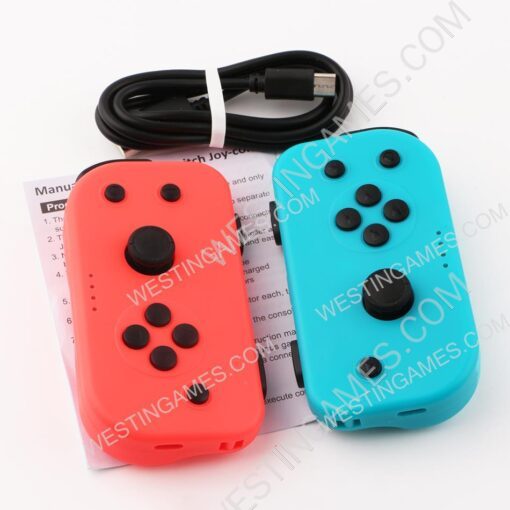 Left and Right Wireless Joycon Controller for NS Switch Console - Red and Blue - Image 3