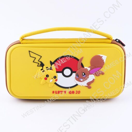 Deluxe Travel Carrying Case with Folding Stand for Nintendo Switch - Pokemon Pikachu and Eevee