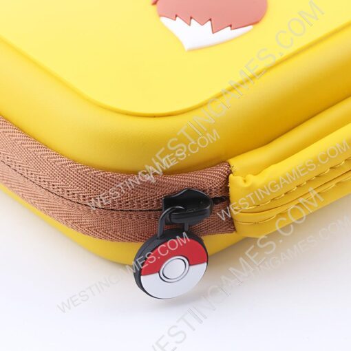 Deluxe Travel Carrying Case with Folding Stand for Nintendo Switch - Pokemon Pikachu and Eevee - Image 4