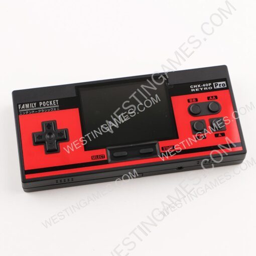 3inch Family Pocket Retro FC 8Bit handheld Video Game Console 348 Classic Game AV TV Out Black/Red